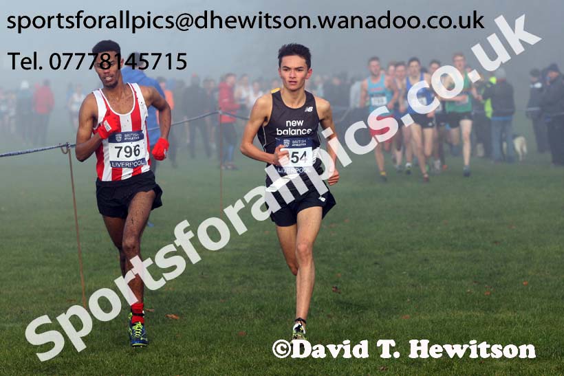 Junior men, European Cross Country Trials, Sefton Park, Liverpool. Photo: David T. Hewitson/Sports for All Pics